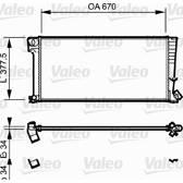 Radiador, refrigeración del motor VALEO - 731743