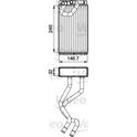 Radiateur chauffage VALEO - 811547