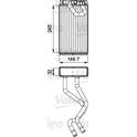 Radiateur chauffage VALEO - 811549
