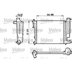 Radiateur Moteur Valeo 732474 - Compatible Renault Clio II, Kangoo