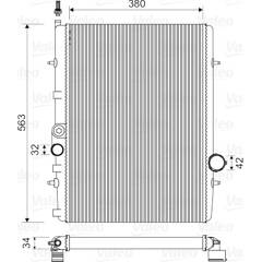 Radiateur Moteur Valeo 732892 – Refroidissement Haute Performance Compatible Citroën Peugeot (Xsara, 307, Berlingo, C4…)