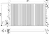 Radiator, engine cooling