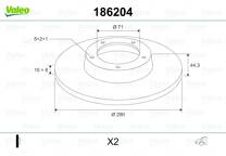 Brake disc set (2)