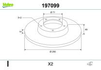 Brake disc set (2)