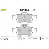 Rear brake pad set VALEO - 601044