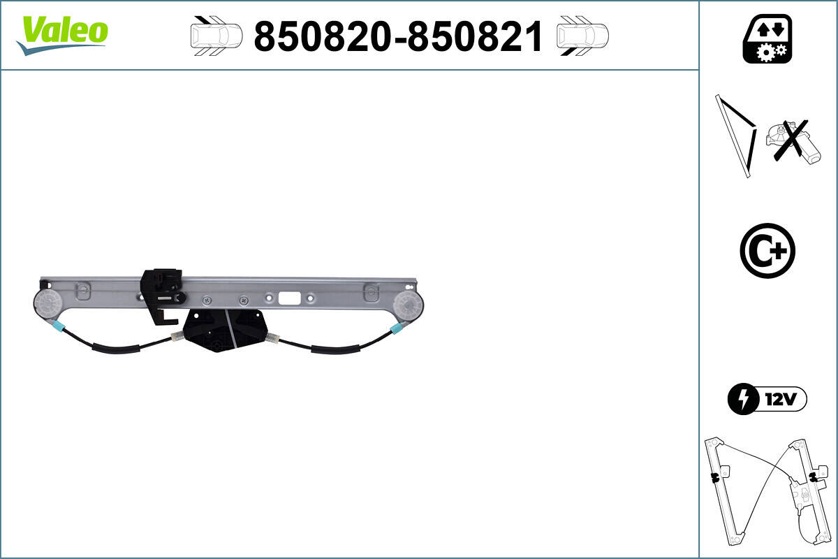 Rear windows regulator