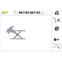 Rear window regulator VALEO - 861183