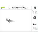 Rear window regulator VALEO - 861190