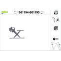 Rear window regulator VALEO - 861194