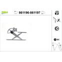 Rear window regulator VALEO - 861197