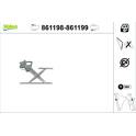 Rear window regulator VALEO - 861199