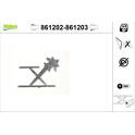 Rear window regulator VALEO - 861203
