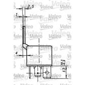 Relais (courant de travail) VALEO - 643658