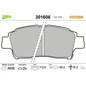 Remblokkenset voor VALEO - 301606