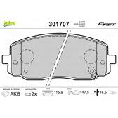 Remblokkenset voor VALEO - 301707