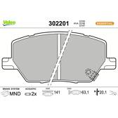 Remblokkenset voor VALEO - 302201
