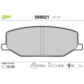 Remblokkenset voor VALEO - 598021