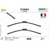 Set van 2 wisserbladen VALEO Silencio VALEO - 574684