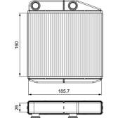 Scambiatore calore, Riscaldamento abitacolo VALEO - 811502