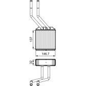 Scambiatore calore, Riscaldamento abitacolo VALEO - 811520