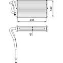 Scambiatore calore, Riscaldamento abitacolo VALEO - 812277