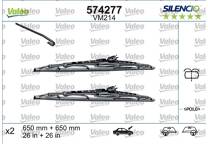 Satz aus zwei Scheibenwischerblättern VALEO Silencio