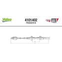 Seilzug, Kupplungsbetätigung VALEO - 4101402