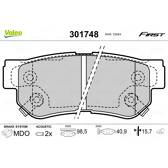 Set remblokken achter VALEO - 301748