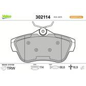 Set remblokken achter VALEO - 302114