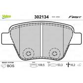Set remblokken achter VALEO - 302134