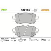Set remblokken achter VALEO - 302165