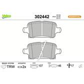 Set remblokken achter VALEO - 302442