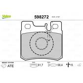 Set remblokken achter VALEO - 598272