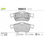 Set remblokken achter VALEO - 598472