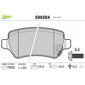 Set remblokken achter VALEO - 598584