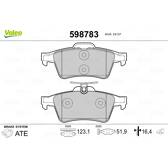 Set remblokken achter VALEO - 598783
