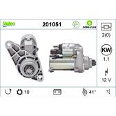 Startmotor (Omtillverkade) VALEO - 201051