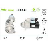Startmotor (negen) VALEO - 608398