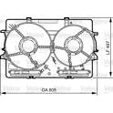 Suporte, ventilador de radiador VALEO - 820757