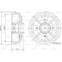 Tambour de frein VALEO - 237007