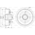 Tambour de frein VALEO - 237032