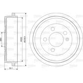 Tambour de frein VALEO - 237099