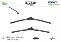 Sats med 2 torkarblad  VALEO Silencio