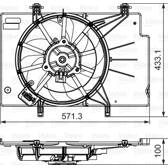 Ventilador, refrigeração do motor VALEO - 696346