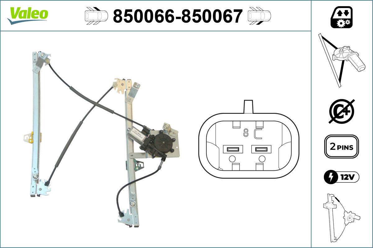 Front windows regulator