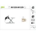 Window regulator, Front VALEO - 861229