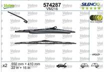 Pair of wiperblades VALEO Silencio
