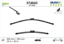 Pair of wiperblades VALEO Silencio