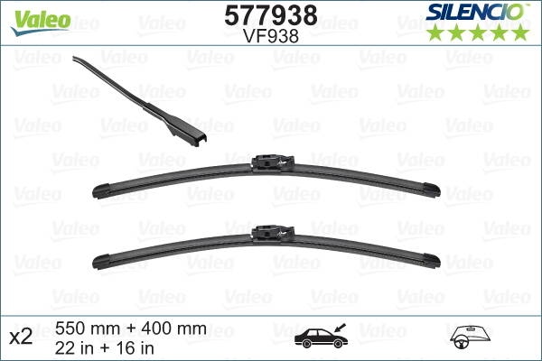 Pair of wiperblades