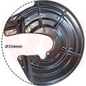 Chapa deflectora, disco de travão VAN WEZEL - 0961372